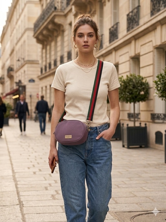 Gucci Handbags - Gucci Beauty Purple Bag with Adjustable Crossbody Strap